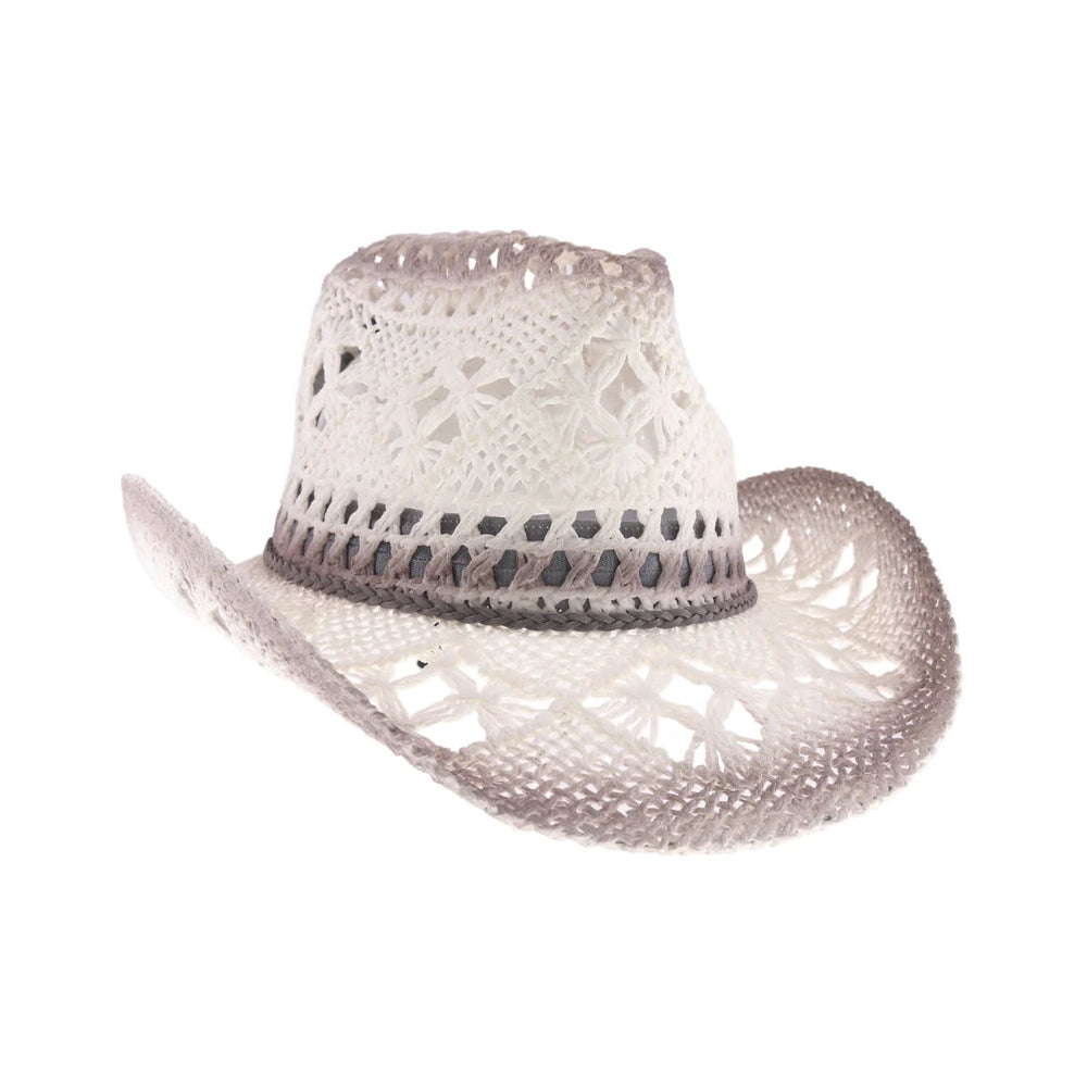 C.c Ombre Open Weave Cowboy Hat – Madeline Love display picture 2