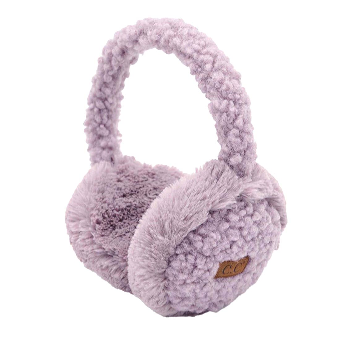 Violet C.C Faux Fur Sherpa Earmuffs. Stay warm and stylish with these. Crafted with quality faux fur and Sherpa on the inside for ultimate comfort, these earmuffs provide superior insulation and protection from the cold. Their classic and timeless design allows them to easily match with any outfit.
