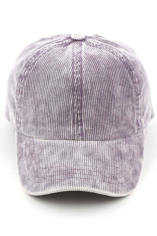 Violet C.C STONEWASHED CORDUROY CRISS CROSS PONYCAP is a fashion-forward and functional accessory. Made from high-quality stonewashed corduroy, this cap offers both comfort and style. The criss-cross design adds a trendy touch, while the adjustable strap ensures a perfect fit. Upgrade your look with this versatile and stylish cap.