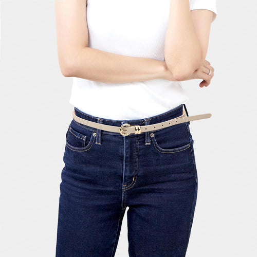 Faux Leather Belt - Neutral