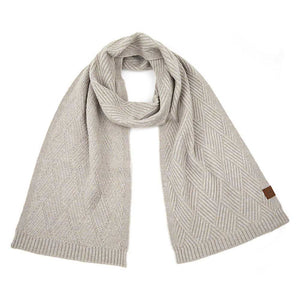 Warm Gray C.C Diagonal Stripes Criss Cross Pattern Scarf, adds a modern twist to any outfit. Crafted with high-quality fabric, it features a criss-cross pattern in stylish diagonal stripes with vibrant colors to choose from. Perfect for any season, this scarf adds a touch of sophistication. Perfect seasonal gift idea. 