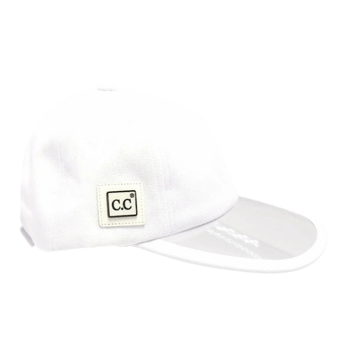 White Canvas CC Ball Cap with PVC Brim combines durable canvas fabric with a sleek PVC brim for enhanced structure and weather resistance. Designed for both style and functionality, this cap offers a comfortable fit and long-lasting wear, making it ideal for outdoor activities and everyday use. Its expert craftsmanship ensures a refined look while providing reliable protection from the elements.