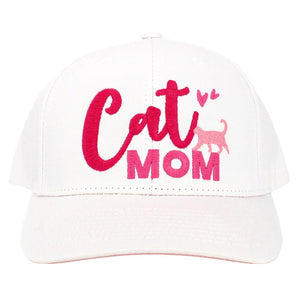 White Cat Mom Message Baseball Cap, is the perfect addition to any cat lover's wardrobe. Crafted from quality materials, with an adjustable closure and a curved bill, this cap provides ultimate comfort with a trendy look. Show off your cat-mom pride in style and gift this beautiful piece to other cat lovers. 
