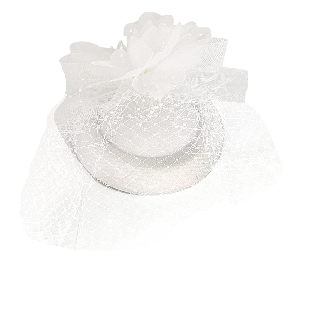 White Floral Pearl Mesh Fascinator Headband, the perfect accessory for special or casual occasions. Crafted from supple mesh and finished with lush faux pearls, this Fascinator Headband elevates any look. A timeless and elegant piece, sure to be a favorite. A perfect gift on any occasion to your family members or a close one