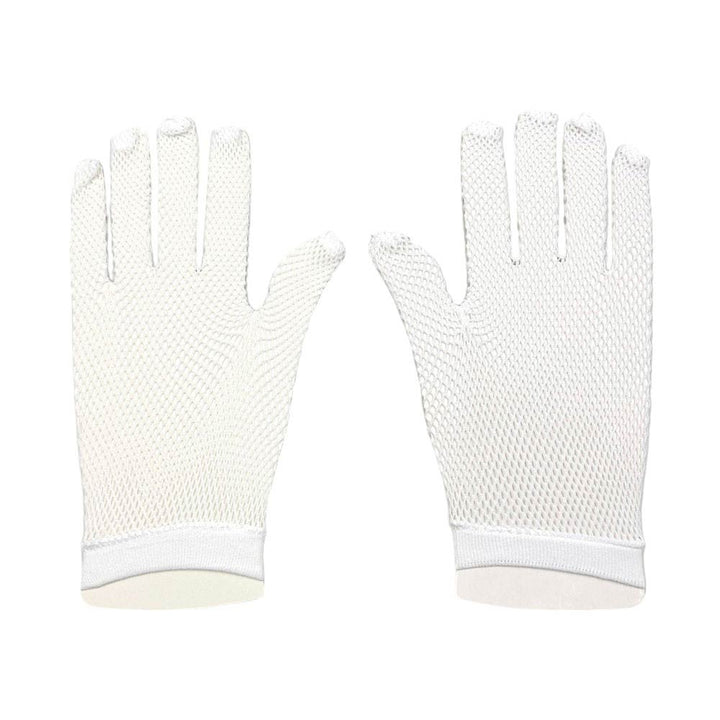 White-Fishnet Wedding Gloves are a stylish addition to any bridal ensemble. Made with high-quality materials, they provide both elegance and durability. The intricate fishnet design adds a touch of unique charm, making them a perfect choice for the fashion-forward bride. Complete your wedding look with these beautiful gloves