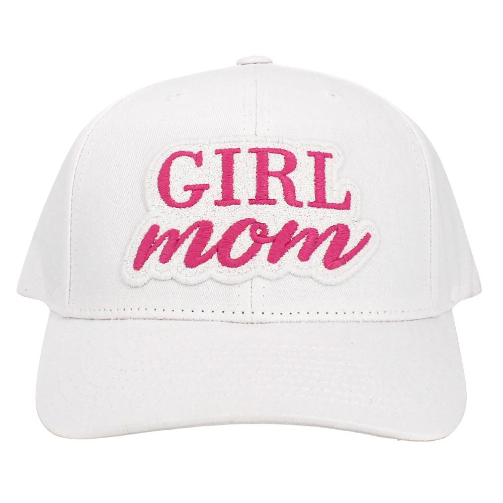 White Girl Mom Message Baseball Cap, is made with comfortable cotton fabric and features an adjustable snap closure for a perfect fit. The embroidered message is sure to make any mom feel proud. Show your support for your little guy with this! Make a lovely gift to your newly mothered friends and family members.