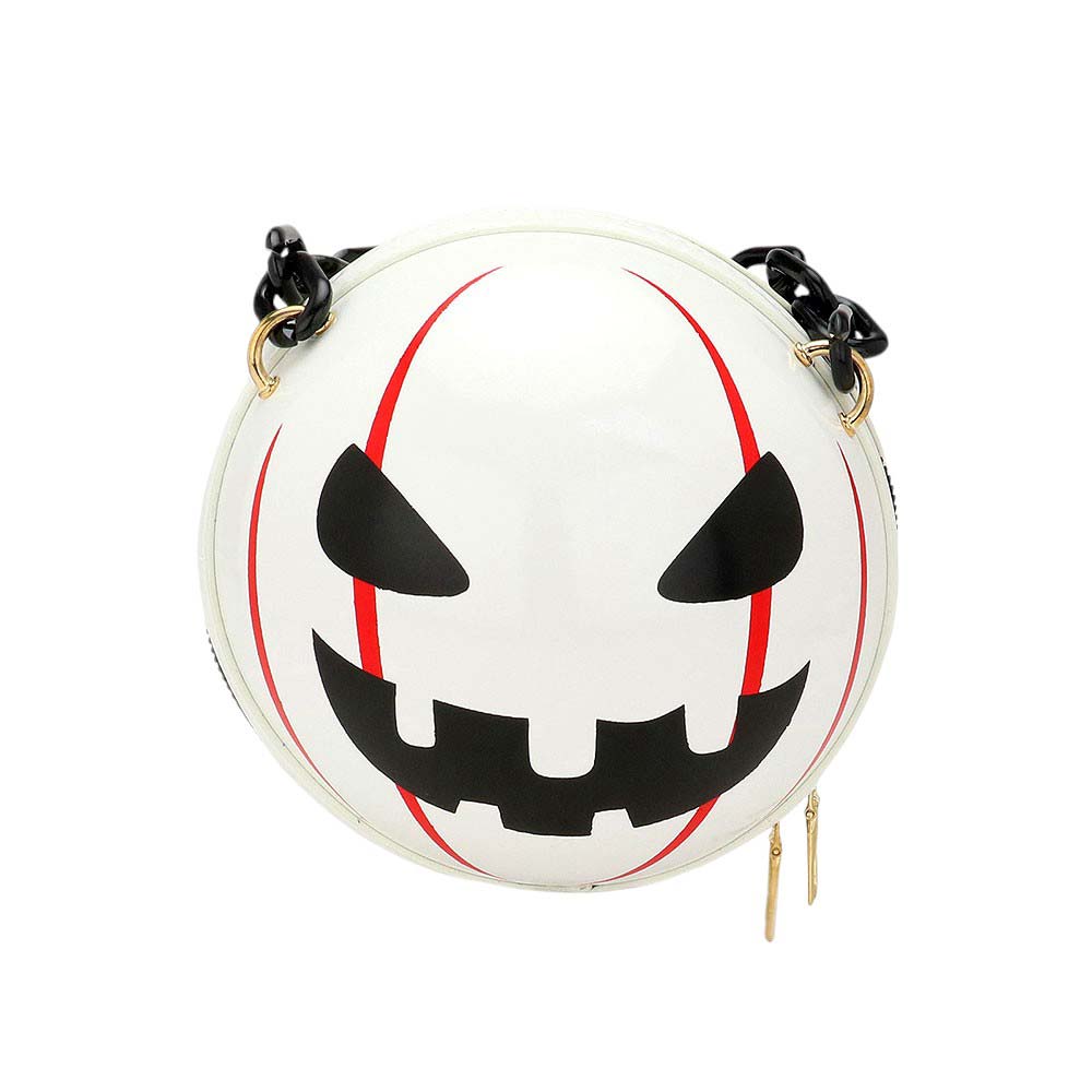 White-Pumpkin Round Tote Crossbody Bag is perfect for any occasion. With its unique round shape and multiple carrying options, it is both stylish and practical. Made from high-quality materials, it offers durability and functionality. Perfect for carrying essentials while on the go. This is the perfect gift for your friends.