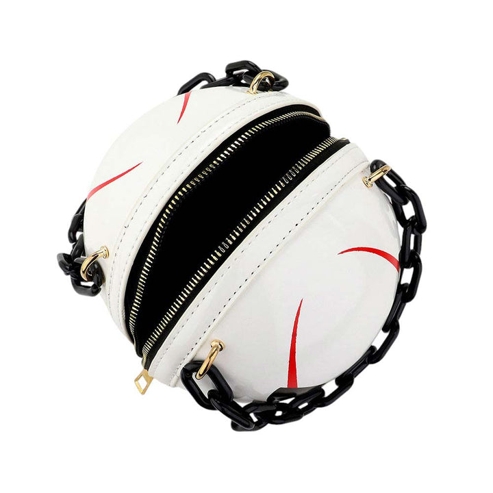 White-Pumpkin Round Tote Crossbody Bag is perfect for any occasion. With its unique round shape and multiple carrying options, it is both stylish and practical. Made from high-quality materials, it offers durability and functionality. Perfect for carrying essentials while on the go. This is the perfect gift for your friends.