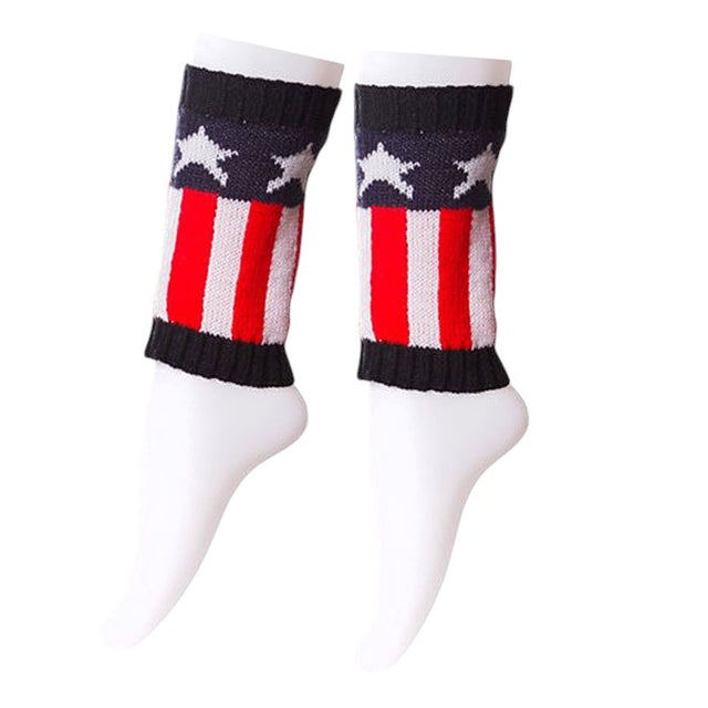 White Red Mint 12-Pairs American Flag Leg Warmer Boot Toppers are the perfect accessory for any patriotic outfit. Made with high-quality materials, they are durable and will keep your legs warm all day. Show off your American pride with these stylish and comfortable leg warmers.