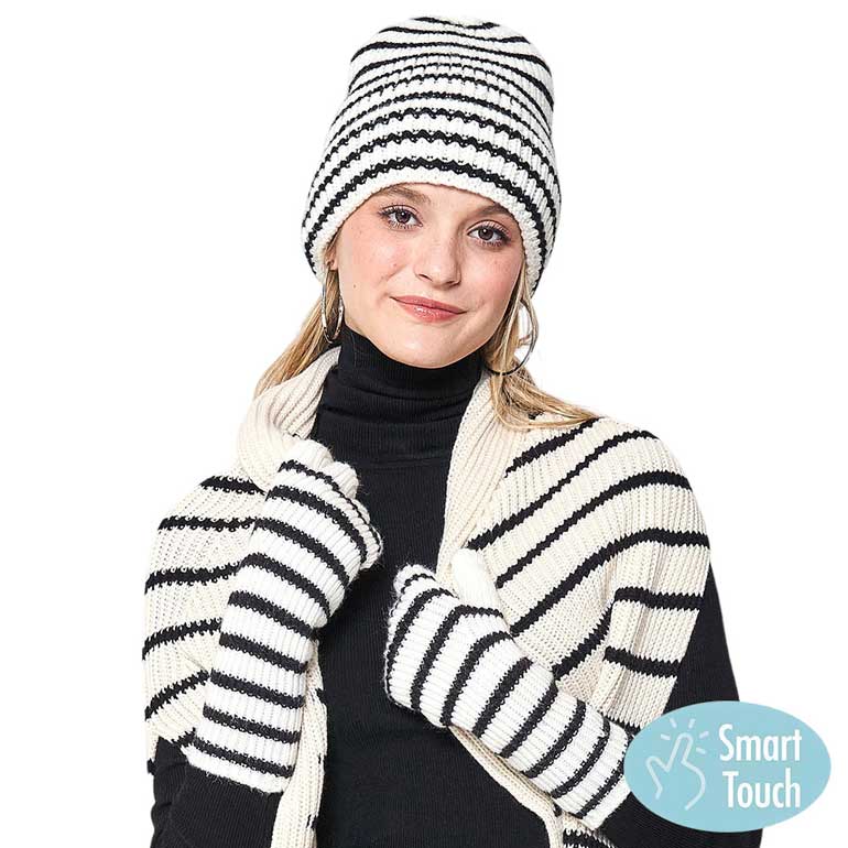 Black Striped Long Gloves are perfect for completing your outdoor ensemble and keeping your hands warm in cold weather. These Striped Long Gloves make an elegant look that will be sure to impress. These Long Gloves are compatible with any outfit. A perfect gift for Birthday, Anniversary, or Holy day gift to your loved one.
