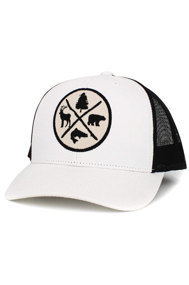 White Black Stay cool and adventure-ready with the Outdoors mesh back cap, designed with breathable mesh panels and a classic casual fit. Lightweight and adjustable for all-day comfort, this versatile cap is perfect for hiking, camping, or everyday outdoor wear.