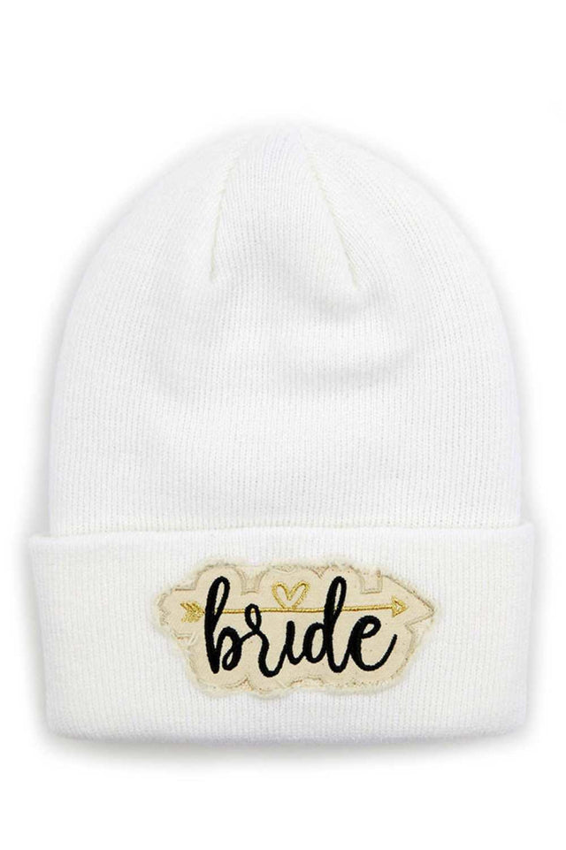 White The C.C Bribe Patch Knit Cuffed Beanie is a classic, cozy knit hat featuring a folded cuff and a stylish branded patch. Designed for warmth and casual style, it’s perfect for everyday wear during chilly days.