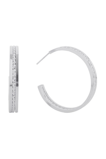 White Gold Elegant post hoop earrings featuring a luxurious 14K gold or white gold dip finish. Crafted from hypoallergenic brass, these beauties are perfect for sensitive ears. With a generous 3.47cm diameter, they offer a flattering, versatile look for any occasion. Lead and nickel compliant for peace of mind. Timeless style meets comfort in every wear.