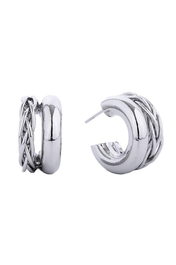 White Gold Elegant post hoop earrings crafted with hypoallergenic brass and finished in luxurious 14K gold or white gold dipping. These timeless hoops feature a delicate 1.91cm diameter, perfect for everyday wear or special occasions. Lead and nickel compliant, making them safe for sensitive skin. A versatile addition to any jewelry collection that combines classic style with comfort and quality craftsmanship.