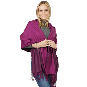 Wine Reversible Solid Shawl Oblong Scarf, is delicate, warm, on-trend & fabulous, and a luxe addition to any cold-weather ensemble. This shawl oblong scarf combines great fall style with comfort and warmth. Perfect gift for birthdays, holidays, or any occasion.