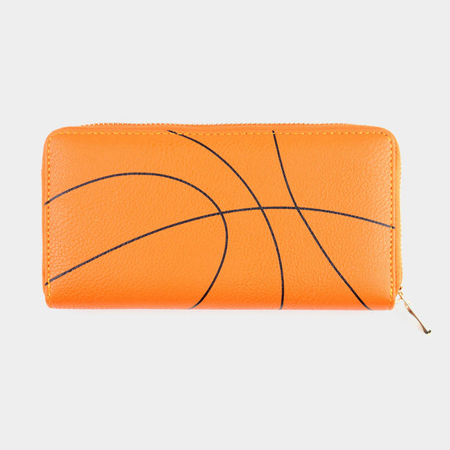 Orange Basketball Wallet