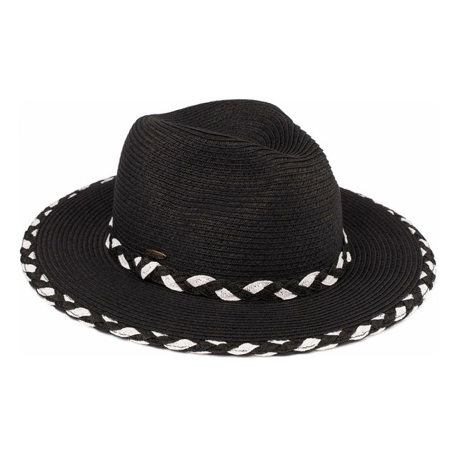 Black Braided Hat combines expert craftsmanship with timeless style. Its intricately woven design ensures durability and a comfortable fit, making it an ideal accessory for both casual and formal occasions. The breathable material provides all-day comfort while adding a sophisticated touch to your outfit. Perfect for those who appreciate quality and elegance in their headwear. 