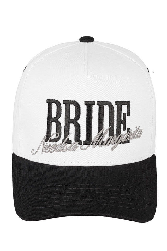 Black C.C BRIDE NEEDS A MARGARITA. Two Tone Trucker Cap combines casual style with playful charm. Featuring a classic two-tone design, this cap offers breathable mesh panels for comfort and an adjustable snapback for a perfect fit. Ideal for bridal parties or casual outings, it adds a fun, personalized touch while keeping you cool and shaded. Durable and stylish, it‚Äôs a must-have accessory for those celebrating in style.