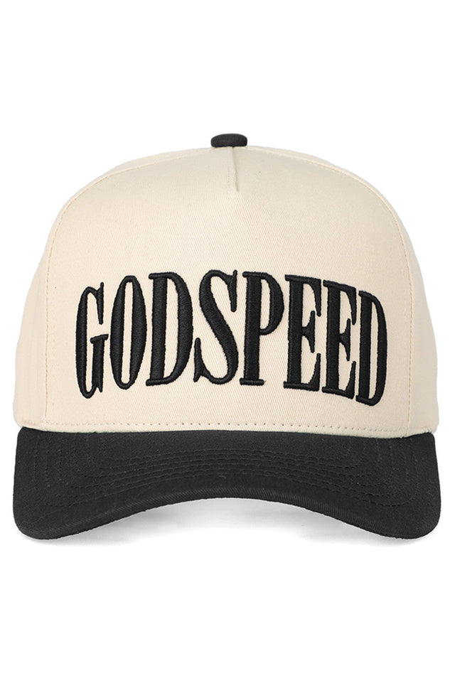 Black C.C GODSPEED Letter Embroidery Trucker Cap combines classic trucker style with refined embroidered detailing. Featuring breathable mesh panels and an adjustable snapback closure, it ensures a comfortable fit for all-day wear. The bold "GODSPEED" lettering adds a distinctive touch, making this cap a versatile accessory for casual and outdoor looks. Durable and lightweight, it’s designed to keep you cool while elevating your style with expert craftsmanship.
