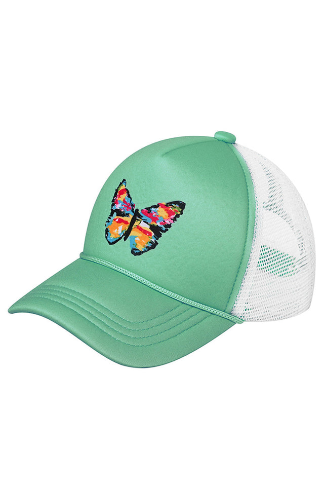 Aqua-C.C Kids Hand Painted Abstract Butterfly Cap combines artistic flair with comfortable wear. Each cap features a unique, hand-painted abstract butterfly design, making it a distinctive accessory for children. Crafted with high-quality materials, it ensures a snug fit and durability, making it perfect for everyday use or special occasions. The cap not only adds a creative touch to any outfit but also encourages individuality and style in young wearers. 