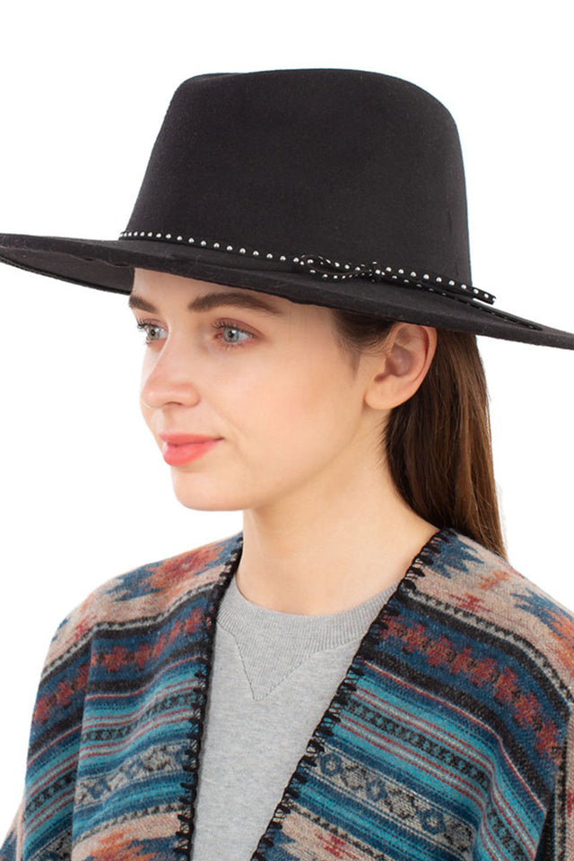 Black Fall Fabric Fedora Hat with Dots Ribbon Trim exemplifies advanced hat architecture with its precisely calibrated proportions and structural integrity. The proprietary fabric blend provides seasonal adaptability while the distinctive dots ribbon trim introduces a calculated visual element. The interior construction features technical considerations for fit optimization and moisture management. 