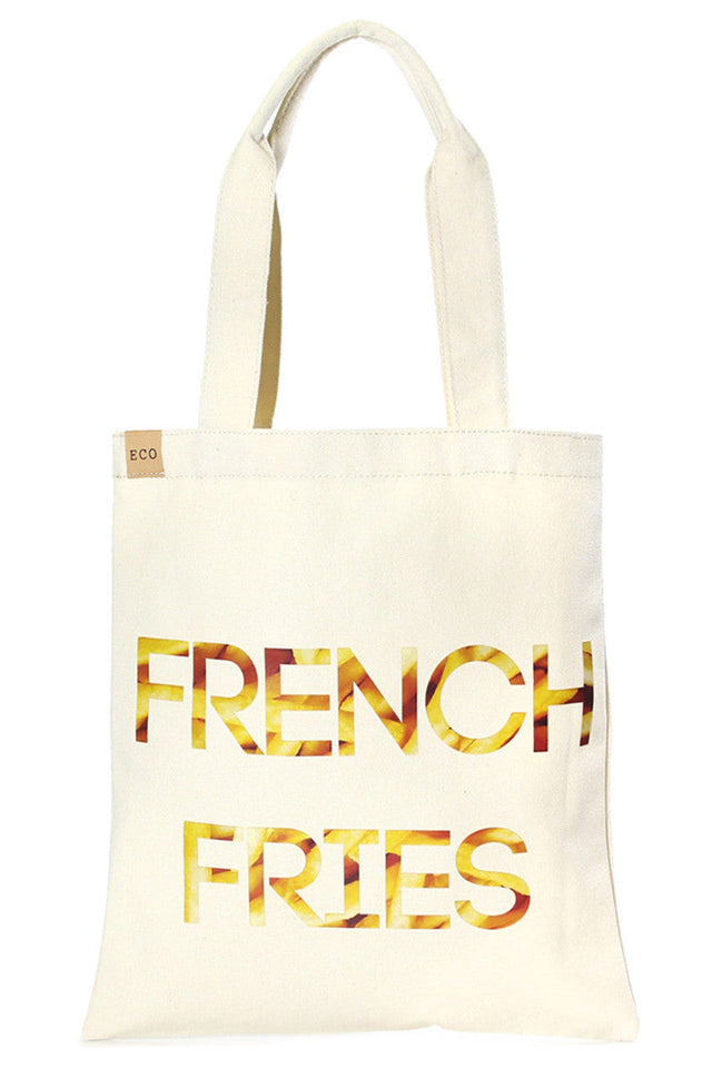 French Fries Eco Bag offers a sustainable and stylish way to carry your essentials. Crafted from eco-friendly materials, this bag combines durability with environmental responsibility. Its compact design makes it perfect for daily use, while the unique French fries-inspired look adds a playful touch to your outfit. Ideal for those who value both fashion and sustainability. 