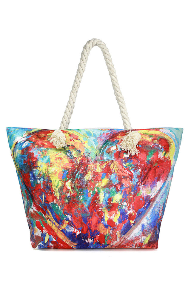 Heart Beach Tote Bag combines style and practicality for your seaside adventures. Crafted with durable materials, it offers ample space to carry essentials like towels, sunscreen, and snacks. Its charming heart design adds a touch of personality, making it a versatile accessory for beach days or casual outings. Lightweight and easy to clean, this tote ensures convenience without compromising on fashion. 