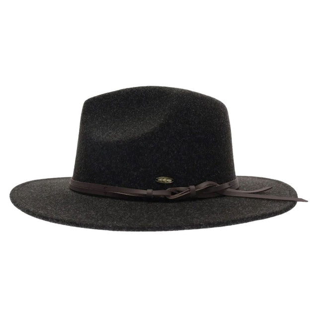 Heather-Black-A beautiful shorter brim panama hat with a hitch knot cord adds to our newest line of Vegan fabric hats!&nbsp; These are your perfect hat for your favorite fall outfit, family pictures, a special occasion, or just because!&nbsp; We are serious when we say, don't wait to get these,