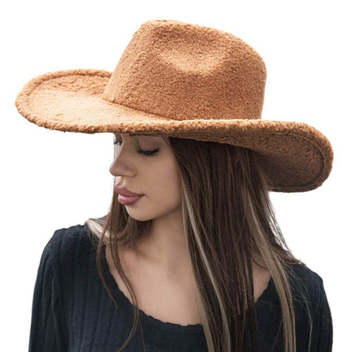 Khaki-Fleece Teddy Bear Cowboy Hat,Made from high-quality fleece material, this hat is soft and snuggly, perfect for keeping your little one's head warm and protected. With its unique teddy bear design and cowboy hat shape, it's both cute and stylish. Grab one for your child today! 