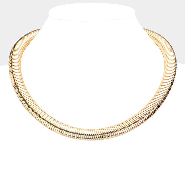 Gold Metal Snake Chain Necklace