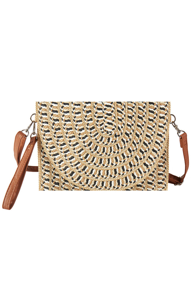 Multi Color Summer Straw Clutch & Crossbody Bag combines vibrant hues with lightweight straw craftsmanship, offering versatile style for warm-weather outings. Its dual functionality as a clutch and crossbody provides convenience and hands-free comfort, while the durable straw material ensures breathability and a natural aesthetic. Ideal for casual day trips or evening events, this bag adds a pop of color and practical elegance to your summer wardrobe. 