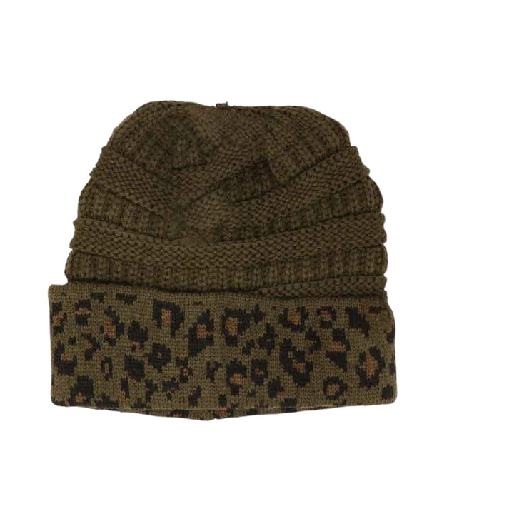 Matching Cuff Leopard Print C.C Beanie Tail – Madeline Love display picture 3