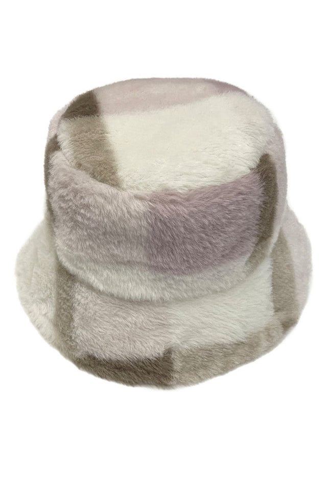 Pink Plaid Faux Fur Bucket Hat combines a timeless pattern with premium synthetic fur for exceptional warmth and style. The structured bucket design offers optimal face coverage while maintaining a fashionable silhouette. Meticulously crafted with reinforced stitching for durability, this versatile accessory transitions seamlessly between casual outings and winter activities, providing both insulation and distinctive aesthetic appeal. 