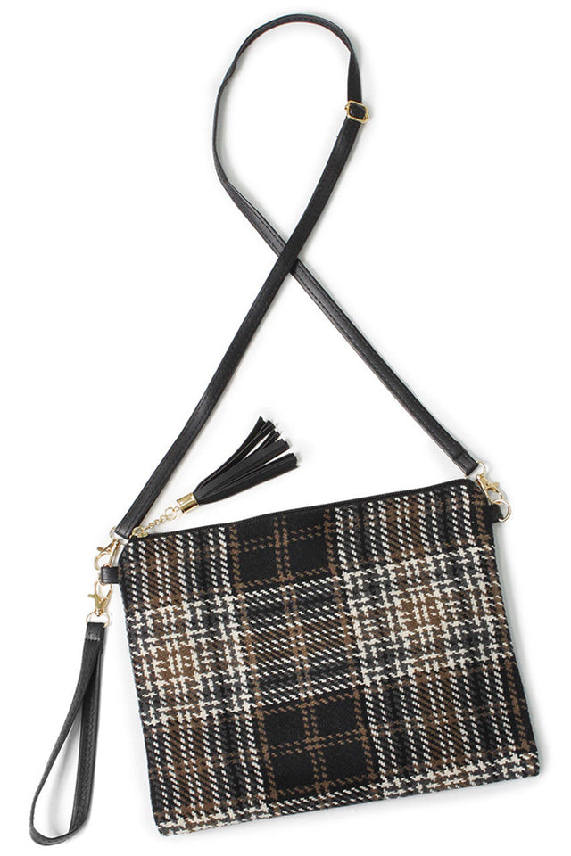 Plaid Pattern Crossbody Bag combines classic style with practical design, featuring a distinctive plaid print that adds sophistication to any look. Designed for convenience, it offers ample space for essentials while maintaining a compact profile. The adjustable strap provides customizable comfort for all-day wear, and durable construction ensures long-lasting performance. Ideal for those who appreciate timeless patterns paired with everyday functionality. 