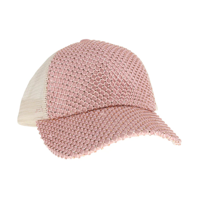 Rose Rhinestone Adorned C.C Ball Cap offers a sophisticated blend of classic design and subtle sparkle. Expertly embellished with rhinestones, this cap enhances your look with refined elegance while maintaining everyday comfort and durability. Perfect for adding a polished touch to casual wear, it provides both style and sun protection in one versatile accessory.