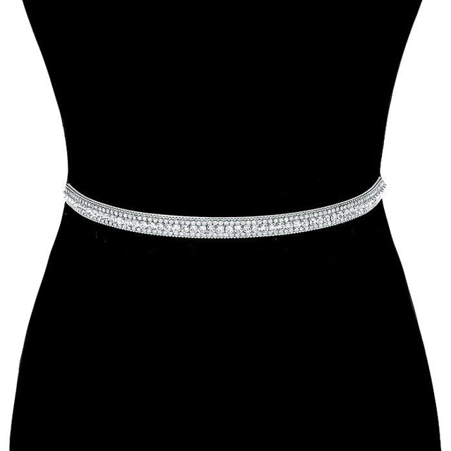 Silver Felt Back Rhinestone Ribbon Sash Crystal Bridal Wedding Belt Headband Tie, timeless selection, sparkling rhinestone crystal Bridal Belt Sash, is exceptionally elegant, adding an exquisite detail to your wedding dress. Tie on your hair for a glamorous, beautiful headband elevating your hairdo on your super special day.