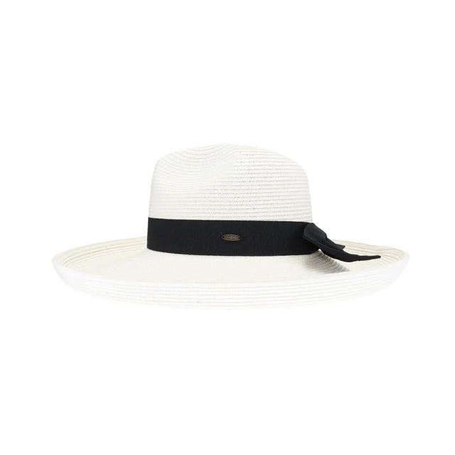 White Rolled Edge Wide Brim C.C Sun Hat offers expert-level sun protection with its broad brim design, effectively shielding your face and neck from harmful UV rays. Crafted for durability and comfort, this hat features a neatly rolled edge that maintains its shape while adding a refined touch. Ideal for outdoor activities, it combines functionality with style, making it a reliable accessory for extended sun exposure. 