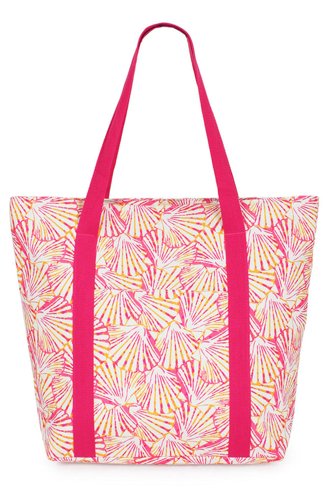 Pink Shell Pattern Print Tote Bag combines practical design with a stylish coastal motif. Crafted for durability and everyday use, this tote offers ample space for essentials while showcasing a refined shell pattern that adds a touch of elegance. Ideal for beach outings or casual errands, it balances functionality with a sophisticated aesthetic. 