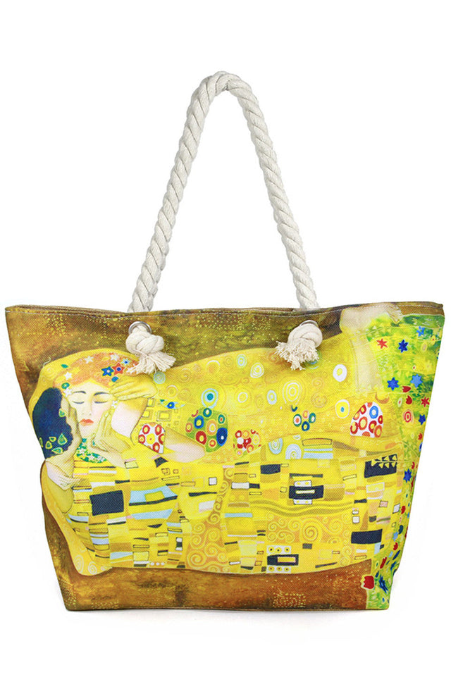 The Kiss By Gustav Klimt Printing Bag showcases a high-quality print of Klimt’s renowned masterpiece, blending fine art with everyday utility. Designed with durable materials and ample space, this bag offers both aesthetic appeal and practical functionality. Ideal for those who value artistic expression in their accessories, it provides a sophisticated way to carry essentials while celebrating iconic art. 