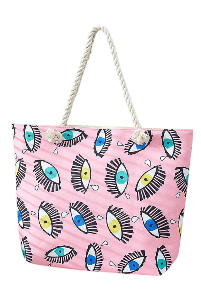 Third Eye Pattern Pink Tote Bag combines distinctive design with practical functionality. Crafted with durable materials, this tote offers ample space for daily essentials while showcasing a unique third eye motif that adds an artistic and symbolic touch. Its sturdy handles ensure comfortable carrying, making it an ideal accessory for both casual outings and purposeful errands. Elevate your style with a bag that balances creativity and everyday utility. 