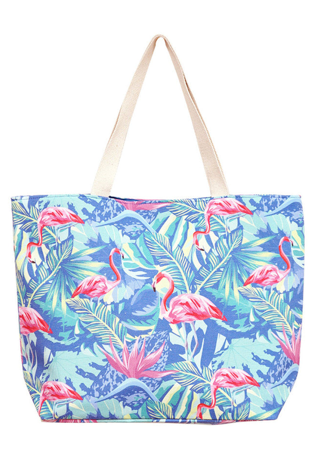 Tropical Flamingo Tote Bag combines vibrant design with practical functionality. Crafted from durable materials, it offers ample space for daily essentials, making it ideal for beach trips, shopping, or casual outings. Its eye-catching flamingo print adds a stylish tropical flair, while sturdy handles ensure comfortable carrying. This tote is a reliable accessory for those seeking both fashion and utility in one versatile bag. 