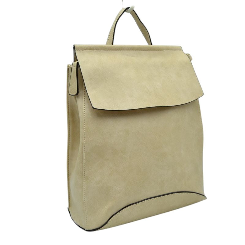 Vegan Long-lasting Faux Leather Backpack Convertible Bag – Madeline Love