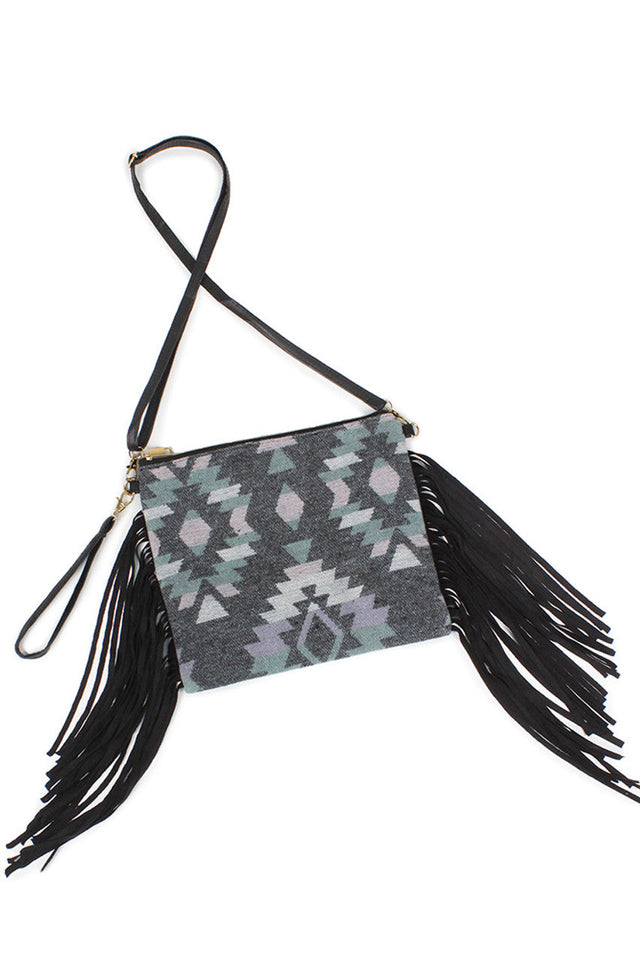 Gray Western Tassel Crossbody Bag combines classic western style with practical design. Crafted for durability and ease of use, it features a secure crossbody strap for hands-free convenience and decorative tassels that add a distinctive flair. Ideal for everyday wear, this bag offers ample space for essentials while maintaining a stylish, rugged look that complements a variety of outfits. 