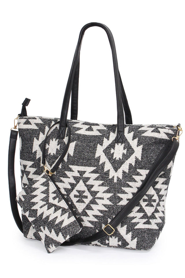 Western Weekend Tote Bag with Pouch combines spacious design with practical organization, making it ideal for short trips or daily use. Crafted for durability, this tote features a roomy main compartment complemented by a detachable pouch to keep essentials easily accessible. Its sturdy construction and versatile style ensure reliable performance and a polished look for any weekend getaway. 