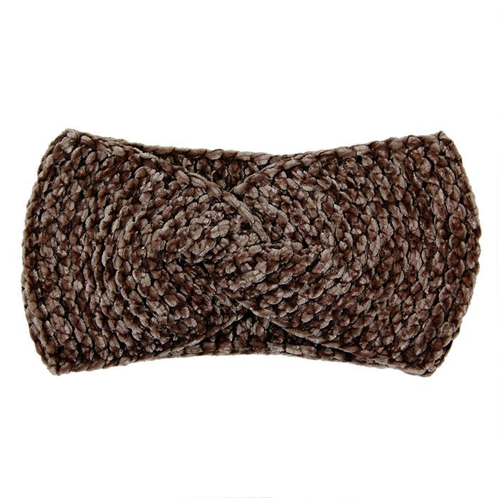 Comfy Twisted Solid Knit Earmuff Headband Ear Warmer, soft will shield your ears from cold winter weather ensuring all day comfort, knotted headband creates a cozy, trendy look, both comfy and fashionabler. These are so soft and toasty you’ll want to wear them everywhere. Black, Olive, Burgundy, White; 100% Acrylic; 
