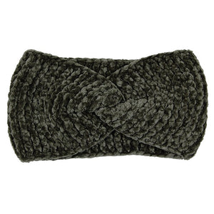 Comfy Twisted Solid Knit Earmuff Headband Ear Warmer, soft will shield your ears from cold winter weather ensuring all day comfort, knotted headband creates a cozy, trendy look, both comfy and fashionabler. These are so soft and toasty you’ll want to wear them everywhere. Black, Olive, Burgundy, White; 100% Acrylic;