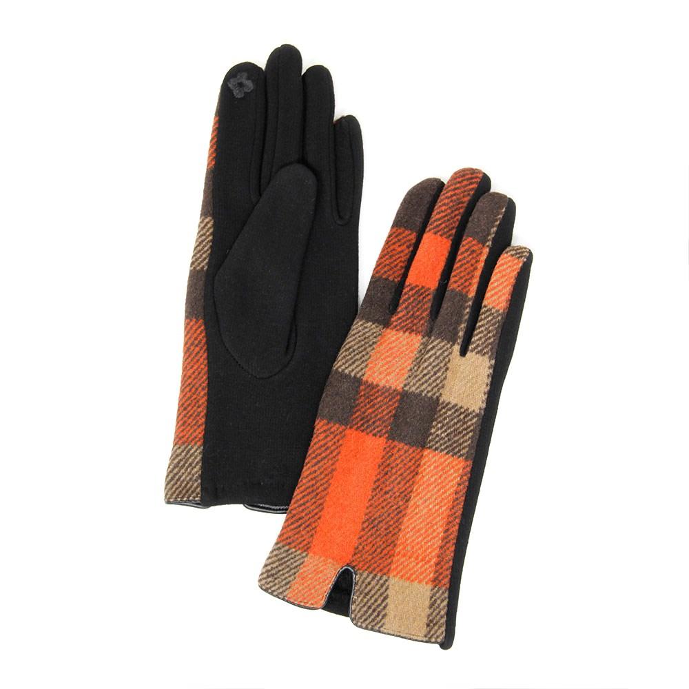 Soft Classic Coral Plaid Smart Gloves Screen Touch Gloves Warm Winter Gloves, comfy & toasty design, gives your look a trendy tartan elegant feel finished with a hint of stretch for comfort & flexibility. Tech-friendly ideal for staying on the go with touchscreens, while keeping your fingers covered, swipe away! Perfect Gift