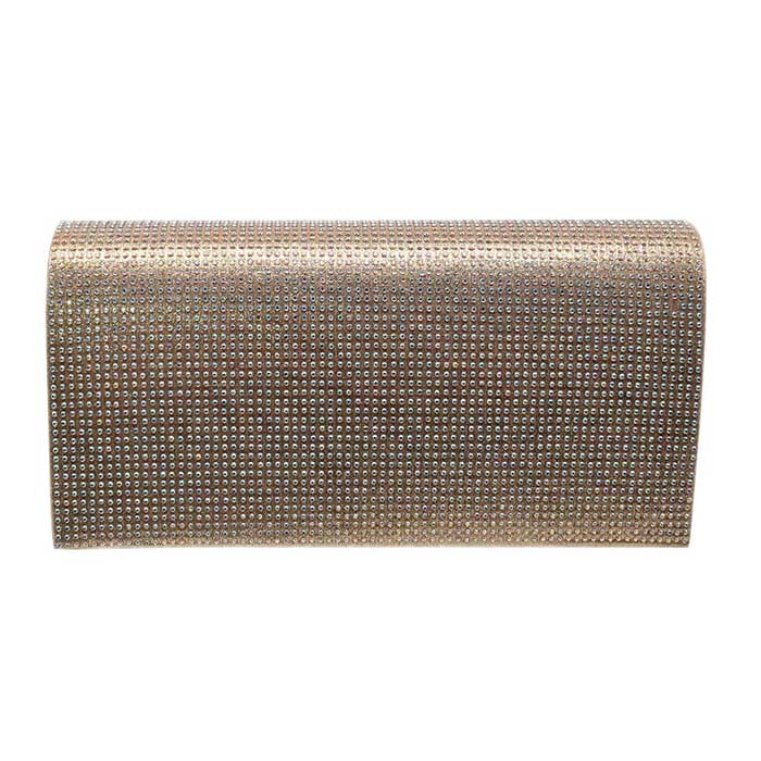AB Gold Bling Evening Clutch Crossbody Bag, look like the ultimate fashionista even when carrying a small Clutch Crossbody for your money or credit cards. Great for when you need something small to carry or drop in your bag. Perfect for grab and go errands, keep your keys handy & ready for opening doors as soon as you arrive.