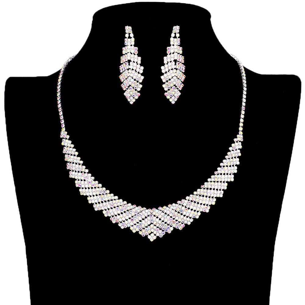 AB Silver Curved Pave Crystal Rhinestone Necklace, get ready with this pave crystal rhinestone necklace to receive the best compliments on any special occasion. Put on a pop of color to complete your ensemble and make you stand out on special occasions. Awesome gift for anniversaries, Valentine’s Day, or any special occasion.