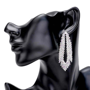 AB Silver  Cut Out Crystal Rhinestone Evening Earrings, The beautifully crafted design adds a gorgeous glow to any outfit to make you stand out and more confident. These crystal earrings pair perfectly with any ensemble from business programme, to night out on the town or a black tie party. Elegance becomes you in these lightweight and playful, shiny glamorous studs, the perfect sparkling accessory to add some sophisticated fun to your next social event.   